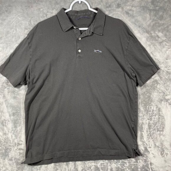 Patagonia Organic Cotton Gray Polo Shirt Mens Large - Picture 1 of 7